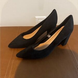 a new day Black Suede Heels